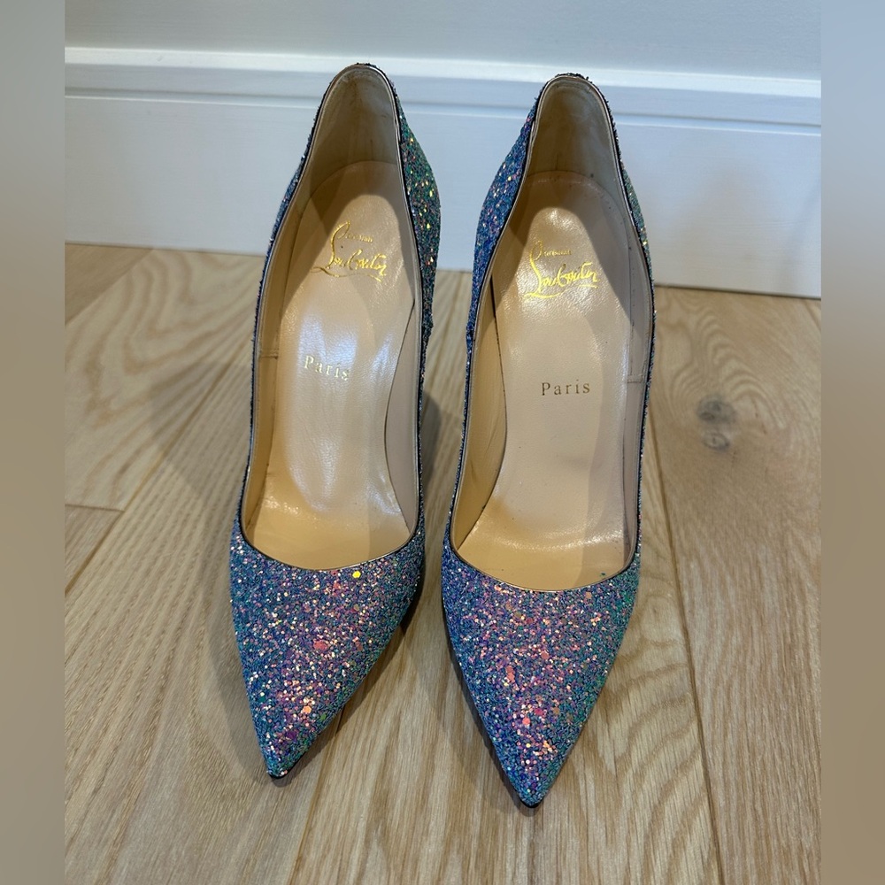Multi color Christian Louboutin only wore once size 39.5